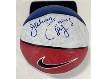 Julius 'Dr. J' Erving Signed Mini Basketball