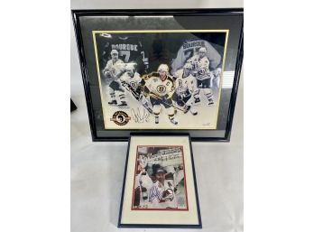 Pair Of Ray Bourque Signed Large Photos