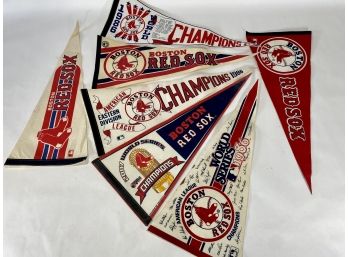 Vintage Boston Red Sox Pennant Lot