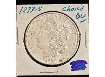 1879S Morgan Silver Dollar, Gem Brilliant Uncirculated