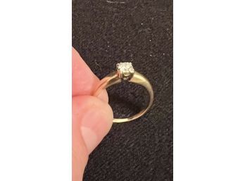 Vintage 14k Gold & Diamond Engagement Ring