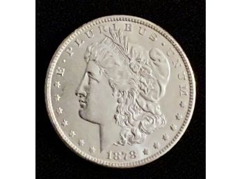1878S Gem BU Morgan Silver Dollar