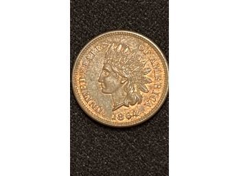 Rare 1864 L Indian Head Cent, Gem Uncirculated