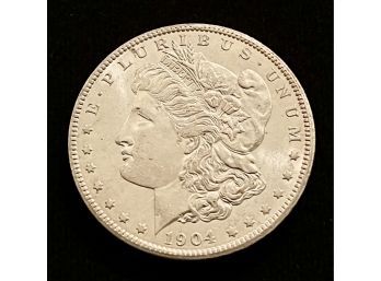 1904O Morgan Silver Dollar, Gem BU