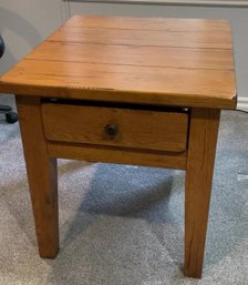 Mission Style Table With Drawer