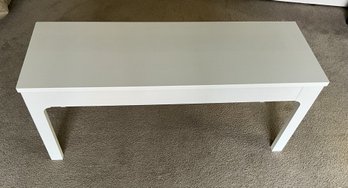 White Parsons Table From IKEA