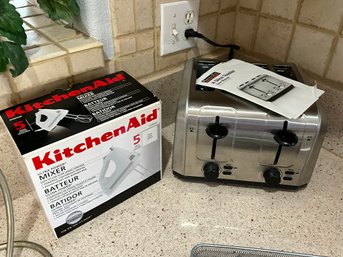 4 Slice Toaster And Hand Mixer