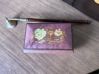 Music Box And Candle Snuffer