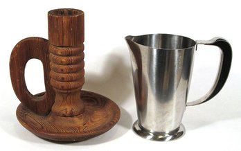 THREE VINTAGE SCANDINAVIAN DECORATIVE/UTILITARIAN OBJECTS, MID-TO-LATE 20TH CENTURY