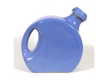 VINTAGE BLUE OXFORD WARE DISC JUG/PITCHER IN ART DECO STYLE, UNIVERSAL POTTERY, CIRCA 1930s - 40s