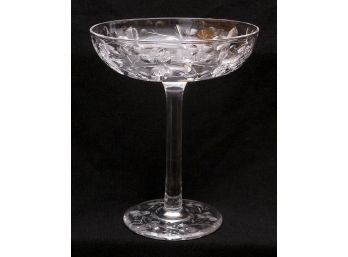 VERY FINE ANTIQUE ABP CUT GLASS COMPOTE (SHAPE CP-0215, CUTTING PATTERN 64) BY PAIRPOINT, EARLY 20TH CENTURY