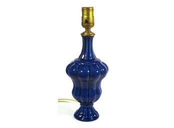 VINTAGE MID-CENTURY DERUTA ITALIAN POTTERY LAMP IN RIMINI BLUE