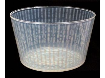 LARGE CONTEMPORARY ABURIDASHI OR TAISHO ROMAN GLASS BOWL BY HIROTA GLASS, JAPAN
