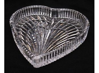 WATERFORD 'HEART' CUT CRYSTAL BOWL OR DISH