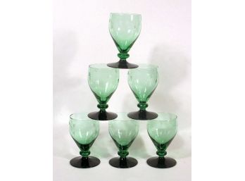 FINE SET OF VINTAGE 'JANE' COCKTAIL GLASSES BY HOLMEGAARD, DENMARK, 1942 - 1960