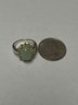 Sterling Silver Ring W/ Light Green Quartz Stone(s)