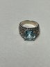 Sterling Silver Ring W/ Blue Stone