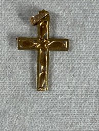 14K Gold Cross Pendant, .54 Grams