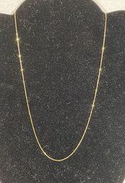 14K Gold EternaGold 18' Long Necklace With  Original Box, 1.86 Grams