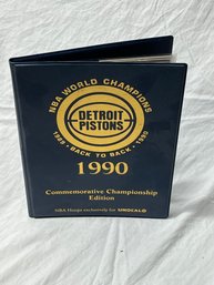 1990 Detroit Pistons Commemorative Championship Cards