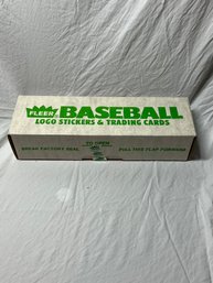 1988 Fleer Baseball Logo Stickers & Trading Cards Sealed Set