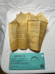 Copy Of The United States Constitution