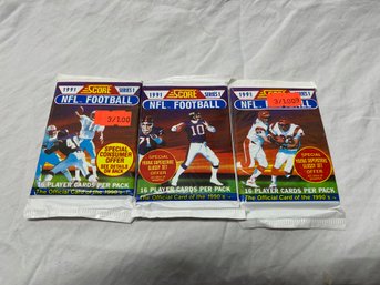 1991 Score Series 1 NFL Football - 3 Packs