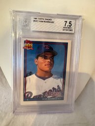 1991 Topps Traded Ivan Rodriguez #101T BGS 7.5