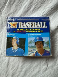 1987 Fleer Team Logo Stickers And Updated Trading Cards