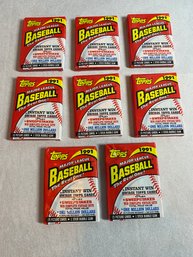 8 1991 Topps Wax Pack Baseball Cards