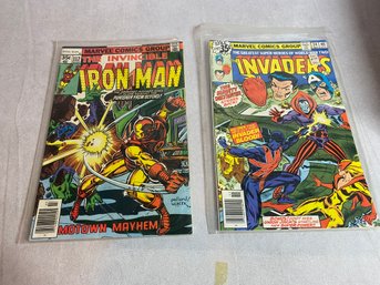 2 Comis: The Invaders 34 Nov & Iron Man 112