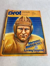 Pro! Bronko Nagurski The Living Legend Lions V 49ers November 4, 1973