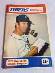 Tigers 1973 Scorebook Official Program