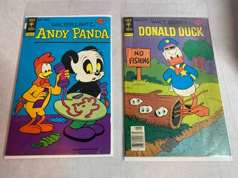 2 Comics: Walt Disney Donald Duck & Walter Lantz Andy Panda