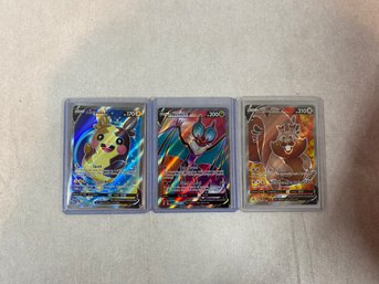 3 Pokemon Cards- Morpeko, Noivern, Greedent