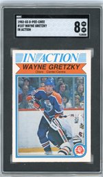 1982-83 O-Pee-Chee #107 Wayne Gretzky In Action SCG 8