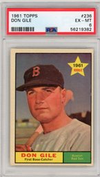 1961 Topps Don Gile Red Sox #236 PSA 6