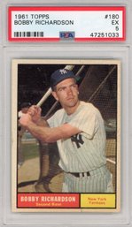 1961 Topps Bobby Richardson Yankees #180 PSA 5