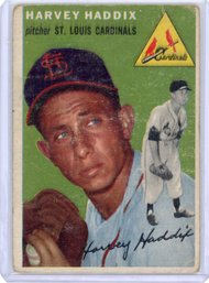 1954 Topps Harvey Haddix Jr. Cardinals #9 Vintage Baseball Card