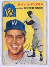 1954 Topps Roy Sievers Senators #245 Vintage Baseball Card