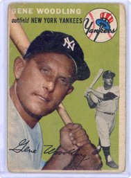 1954 Topps Gene Woodling Yankees #101 Vintage Baseball Card
