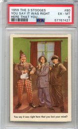 1959 The 3 Stooges #80 You Say It Was Right Here That You... PSA 6