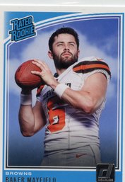 18 Donruss Rated Rookie Baker Mayfield #303
