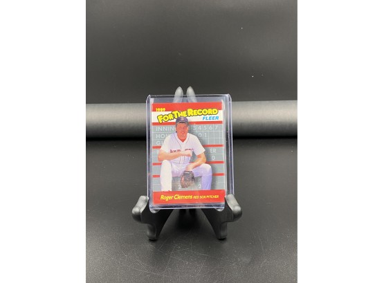 89 Fleer For The Record Roger Clemens And Andres Galarraga Cards