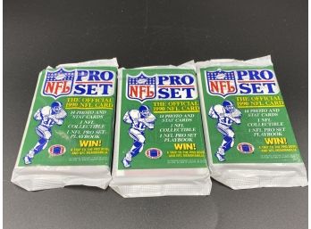 NFL Pro Set Up- 9 Unopened Pack Of Cards