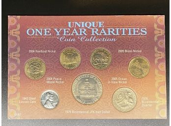 One Year Rarities Coin Collection With COA