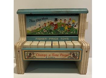 Vintage 1969 Fisher Price Toys Change A Tune Piano 3 Tunes