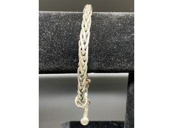 Sterling Silver Rope Bracelet- Approximately 6.5' Long