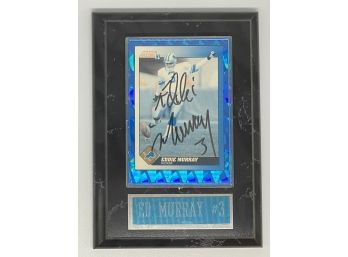 Eddie Murray #3 Autographed 1991 Score Football Card Detroit Lions