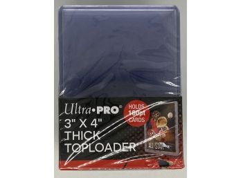 Ultra Pro 3'4 Thick Toploaders Holds 100 Pt Cards - New/sealed
